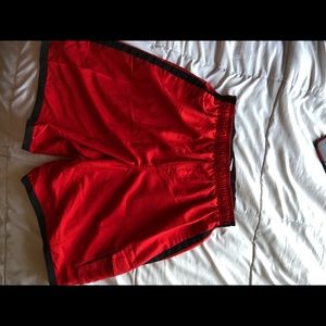 Nike large red men’s bathing suit
